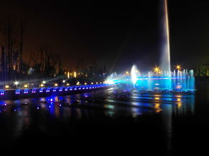 夜景喷泉