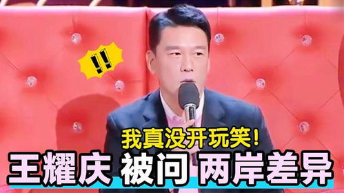 王耀庆被问 台湾与中国大陆文化差异多大 耿直回答惊呆众大咖