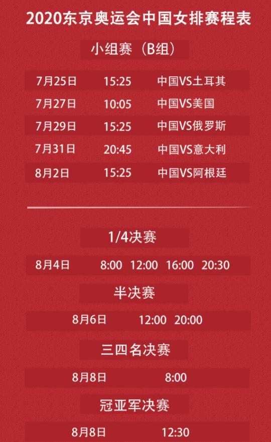 中国女排直播时间表(中国女排直播时间表今天比赛)