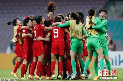 中国女足世界排名上升3位 位居第16