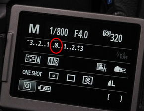 佳能70D相机拍照时,用m档拍摄如何知道光圈和快门设置准确了 
