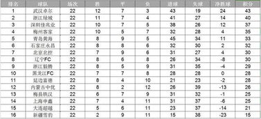 2018中甲联赛22轮最新积分榜和升级分析