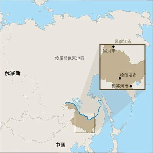 黑河在黑龙江省地图上的位置的简单介绍