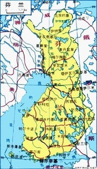 芬兰在哪儿地图(芬兰地图中文版全图)