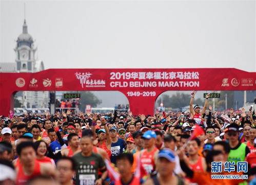 表情 田径 2019北京马拉松开赛 表情 