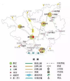 青藏线景点分布图(青藏线旅游地图)