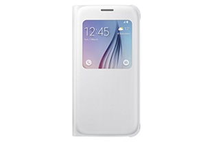 Samsung S View Flip Cover for Samsung Galaxy S6 White Pearl