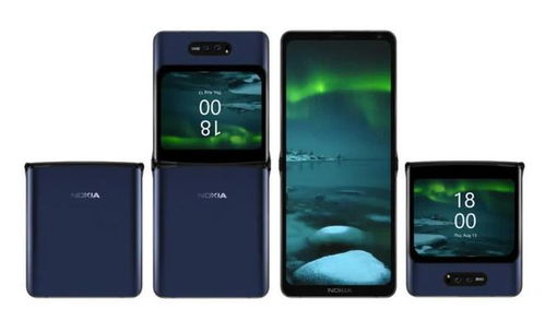 Nokia也要出首款折叠智能手机了 外媒曝光概念渲染图