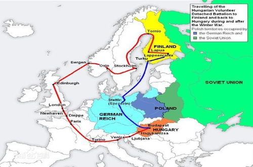 芬兰地图(苏芬战争前芬兰地图)