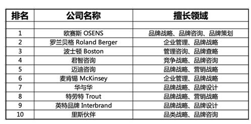 中国十大品牌咨询公司排名排行榜 