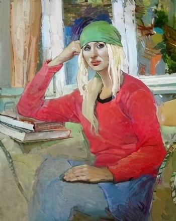 俄罗斯优秀美女画家油画作品欣赏,造型坚实,色彩绚丽