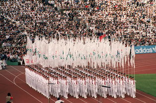 北京亚运会经典瞬间回顾 开幕式整齐的方阵 