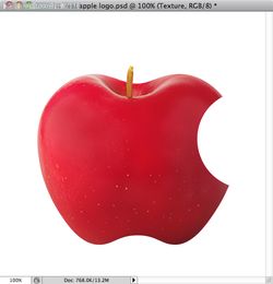 在Photoshop制作真正的苹果Logo设计