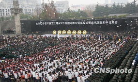 江苏 72年的哀思 悼念南京大屠杀中的30万同胞 