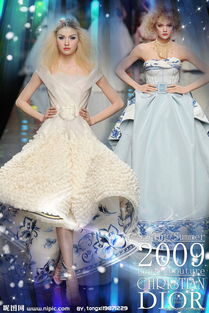 Christian Dior品牌高级定制礼服细节图图片 