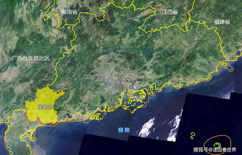7张地形图,快速了解广东省茂名市辖的5个区市