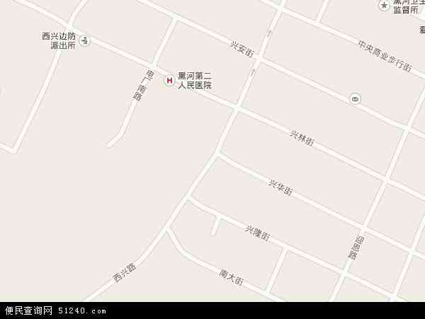 黑龙江省黑河市详细地图(黑龙江省黑河地区地图)