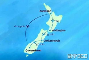 你知道新西兰国内航线的飞行时间都是多少吗