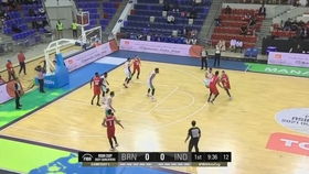 2021年FIBA男篮亚洲杯预选赛正赛 印度男篮对巴林男篮 冷门绝杀