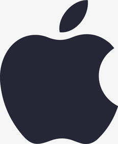 扁平黑色苹果官方logo素材图片免费下载 高清图标素材psd 千库网 图片编号1548003 