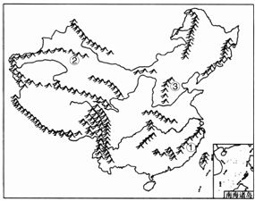 2010 福建 读中国主要山脉分布示意图,回答问题. 1 图中①是 山脉,它位于我国地势第 级 