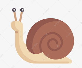 一只蜗牛小动物插图素材图片免费下载 千库网 