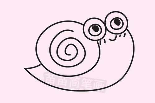 蜗牛简笔画图片大全 画法 