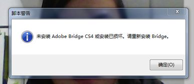 在网上下载的绿色简体中文版 cs4 安装后那个adobe bridge cs4 显示没安装或安装已损坏是什么意思啊怎么用 
