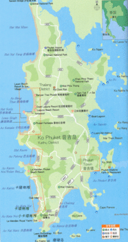 普吉岛地图,普吉岛旅游地图
