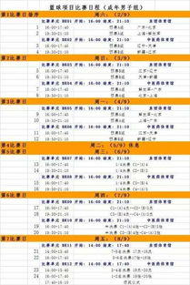 全运会男篮赛程时间表(全运会男蓝赛程)