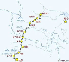 青藏线格尔木到拉萨地图(青藏高速格尔木到拉曲段什么时候开工)