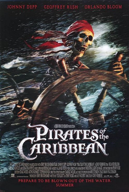 加勒比海盗1 海报欣赏