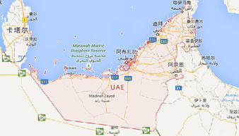 阿联酋地图高清中文版(阿联酋在地图上的位置图)